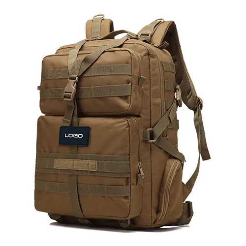 Large Tactical MOLLE Backpack – Customizable Rucksack with Flag Patches